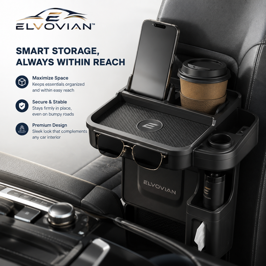 Elvovian™ NexDock Ultra Console Multi-Function Organizer Tray